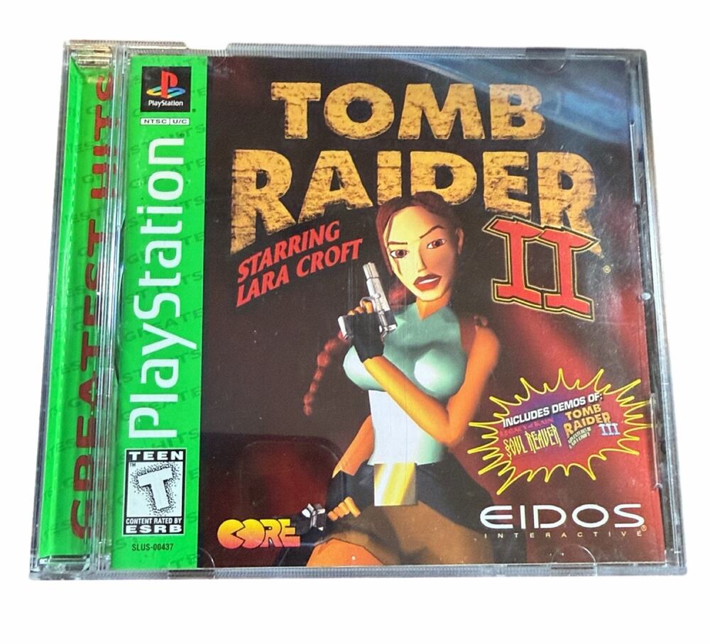 Tomb Raider II Starring Lara Croft Sony PlayStation 1 PS1 GH Complete